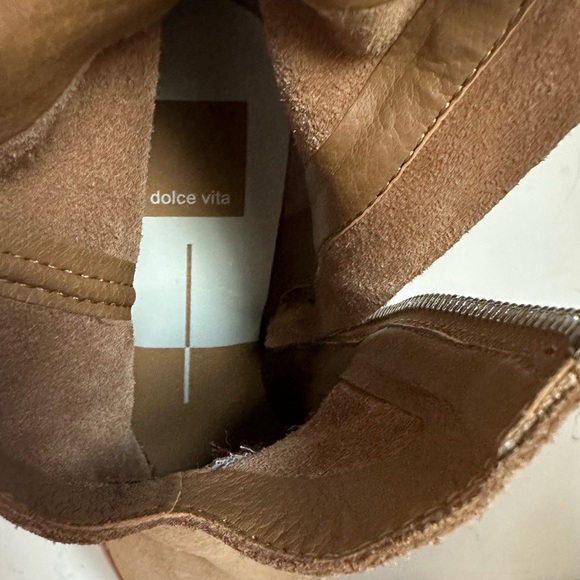 Dolce Vita Senica Dark Saddle Suede Bootie sz 6 - Picture 6 of 10